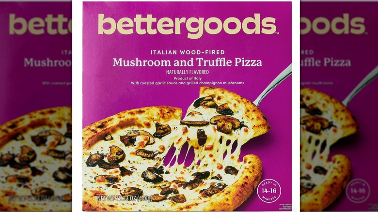 Bettergoods Italian Wood-Fired Mushroom and Truffle Pizza in front of white background