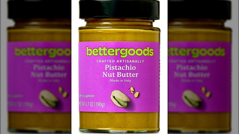 Bettergoods Pistachio Nut Butter in front of white background