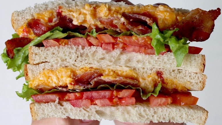 Ashely Mac's Pimento Cheese BLT sandwich