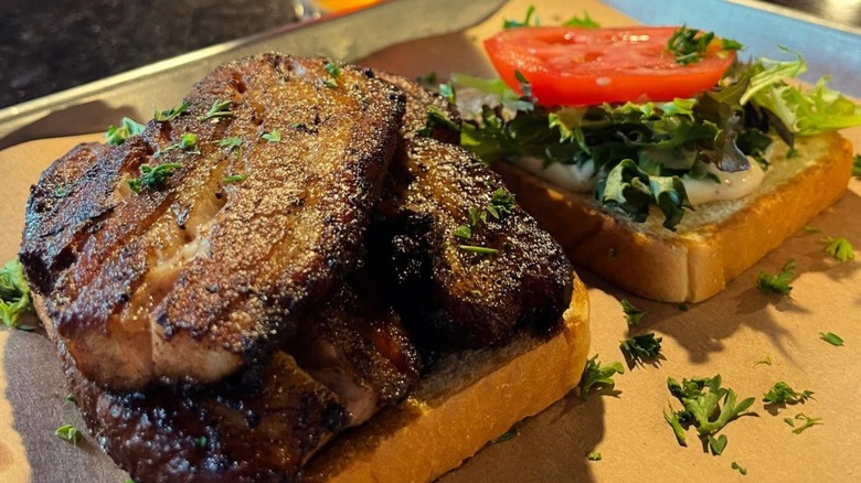 Hammerheads PBLT featuring Pork Belly on butcher paper