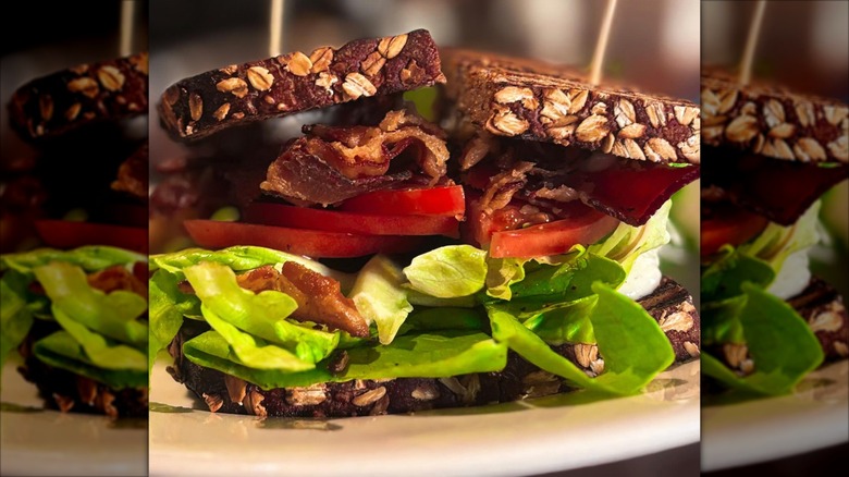 Choice Market BLT on a white plate