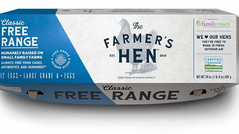 The Farmer's Hen carton on a white background