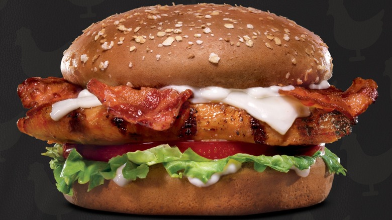 Carl's Jr's Charbroiled Chicken Club sandwich