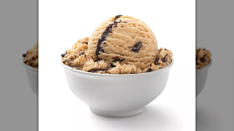 Favorite Day Mocha Cold Brew Ice Cream scoop in a white bowl