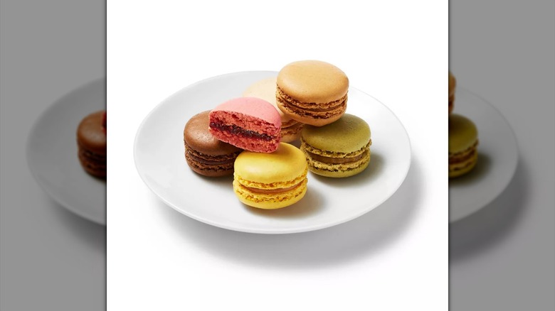 Favorite Day Macarons on a white plate
