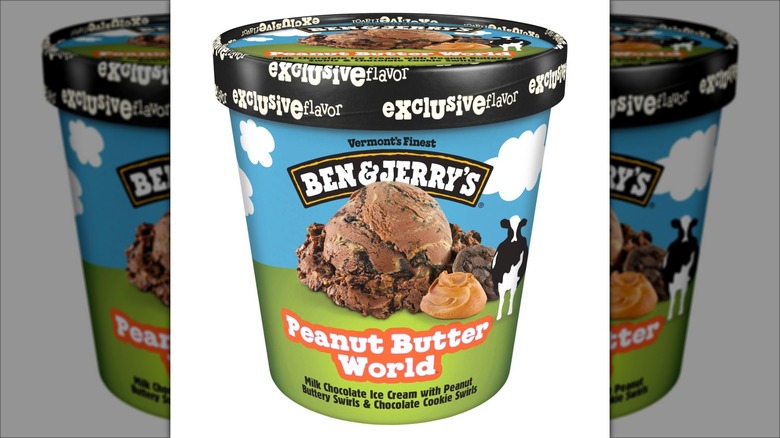 Ben & Jerry's Peanut Butter World Ice Cream container
