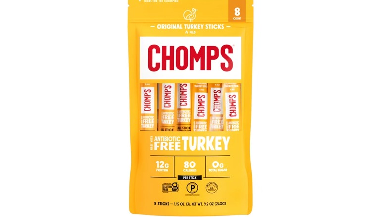 Package of Chomps Original Turkey Meat Sticks