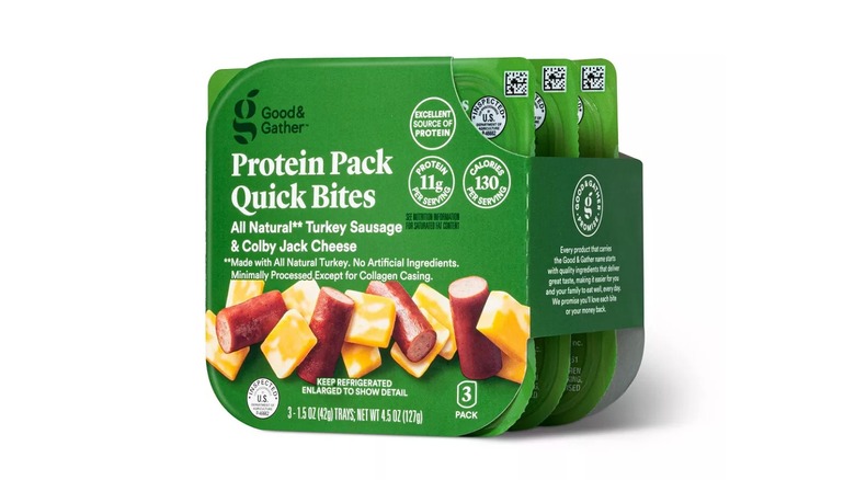 Turkey sausage and colby jack cheese Good & Gather Protein Pack Quick Bites