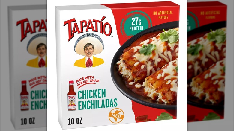 Box of Tapatío Chicken Enchiladas