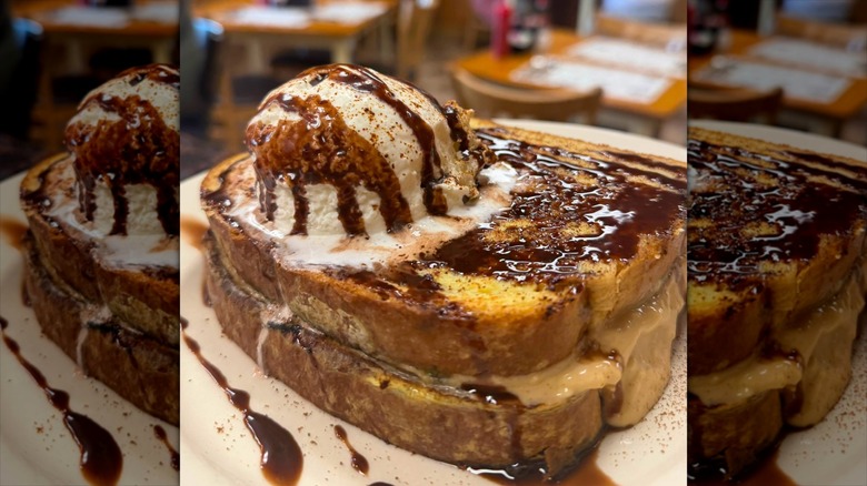 Mocha Espresso Stuffed French Toast at Sylvia's Cafe