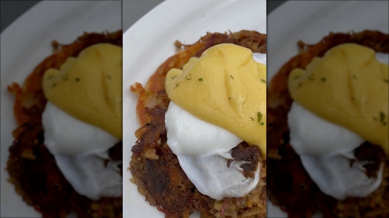 Breakfast Benedict at Benson's Cafe