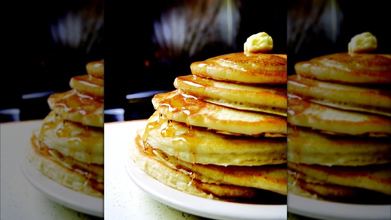 Stack of pancakes at German Village Coffee Shop