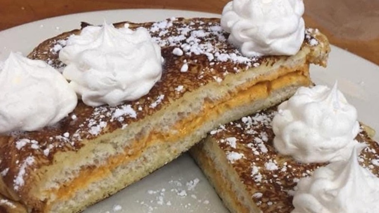 Stuffed pumpkin French toast at Kuppy's Diner