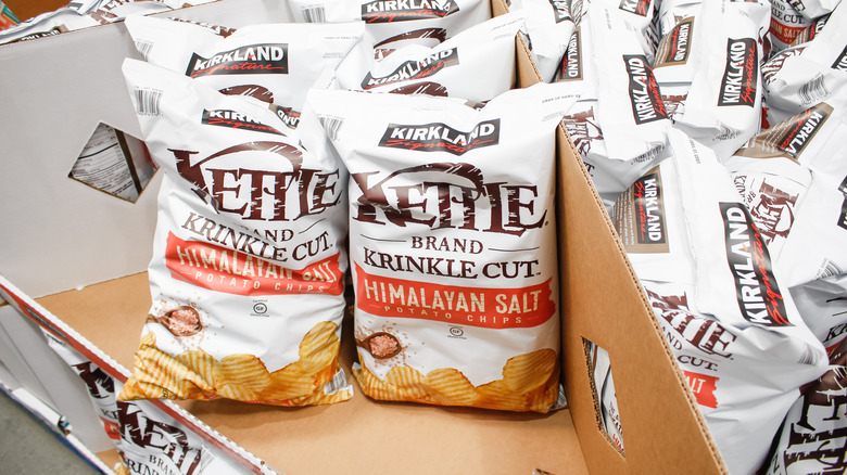 Kirkland Signature kettle potato chips with Himalayan salt at Costco