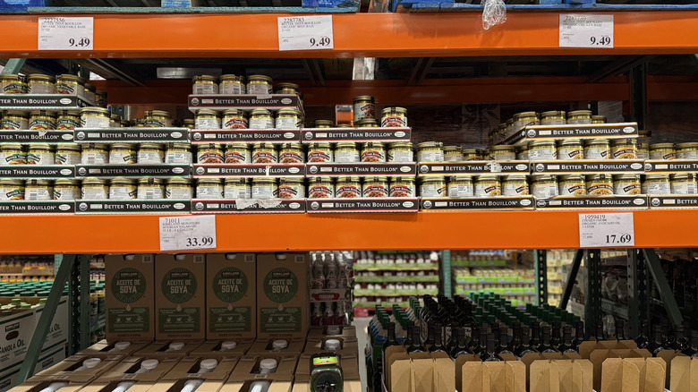 Better Than Bouillon base on shelf at Costco