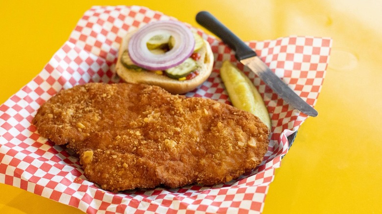 Goldie's Ice Cream Shoppe Pork Tenderloin Sandwich