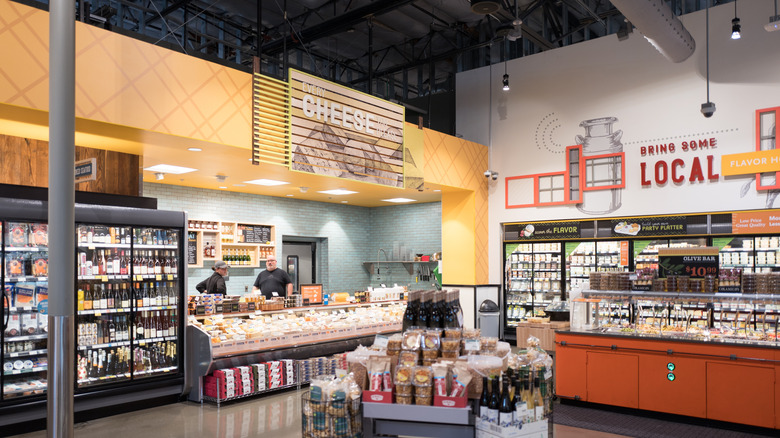 interior of whole foods grocery store