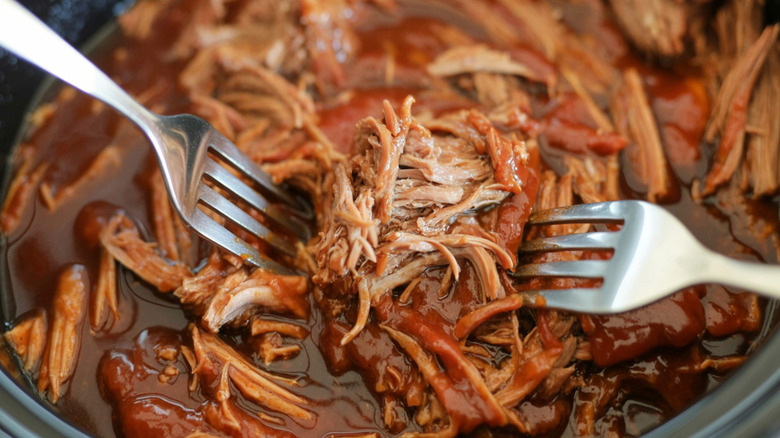 Pulled pork close-up