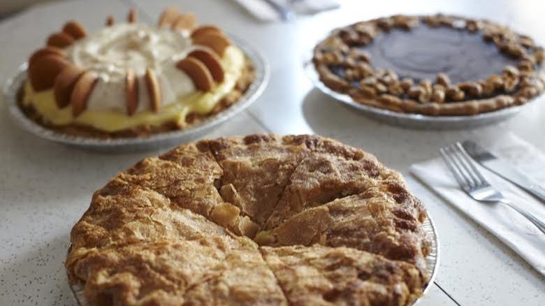 Trio of pies