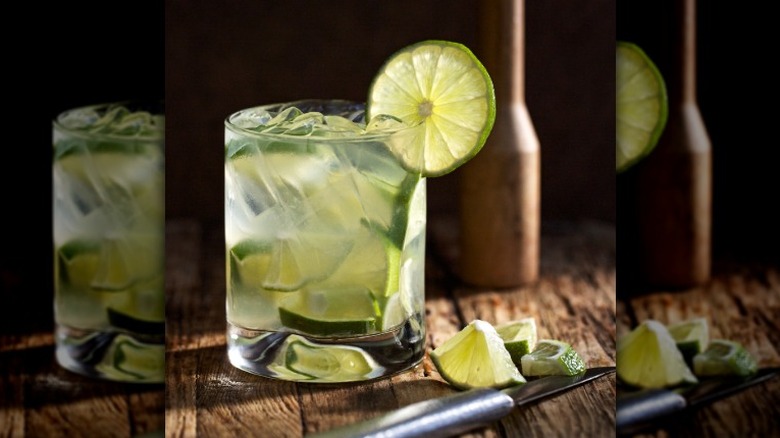 Fogo de Chão's signature drink, the Caipirinha