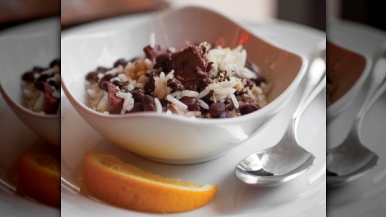 The Fogo Feijoada or black bean stew from Fogo de Chão