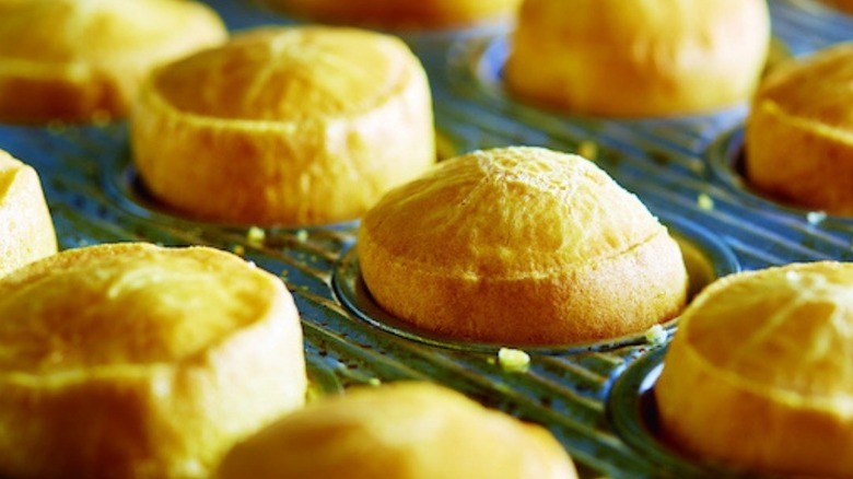 The gluten-free warm pão de queijo from Fogo de Chão