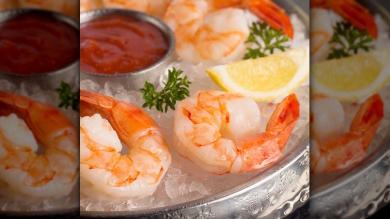 The shrimp cocktail appetizer from Fogo de Chão