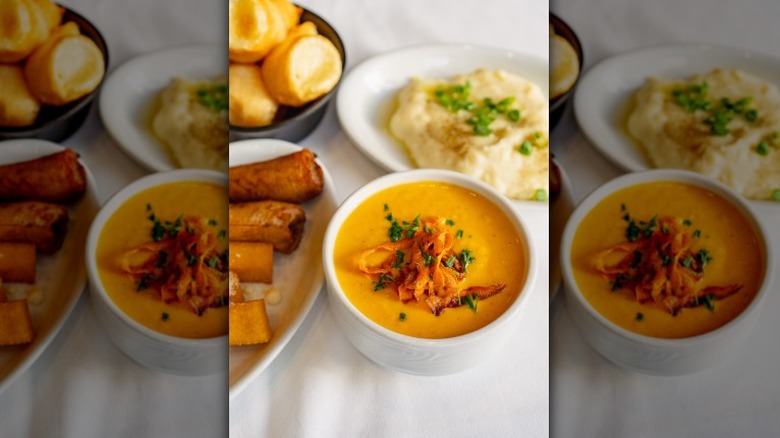 A variety of the sides offered at Fogo de Chão