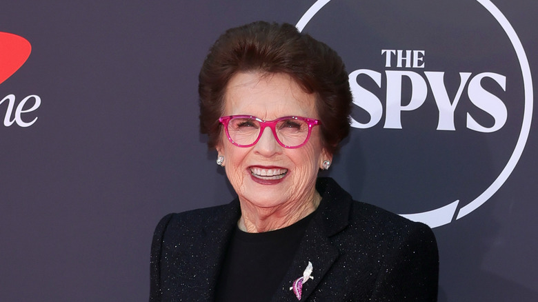 Billie Jean King smiling at the ESPYS.