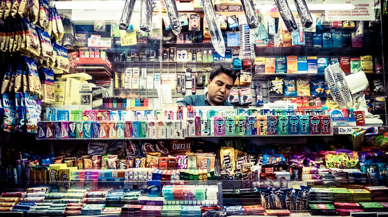 Front counter of a bodega in New York City