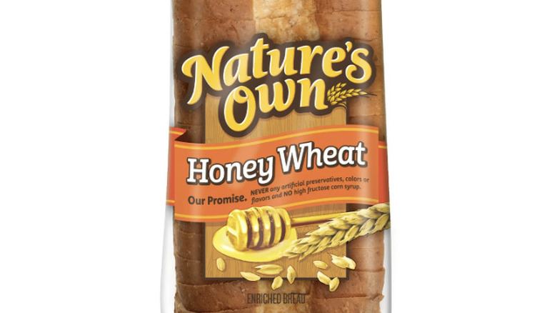 Bag of Nature's Own Honey Wheat bread