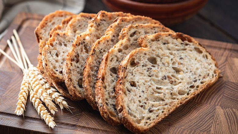 Sliced whole wheat bread