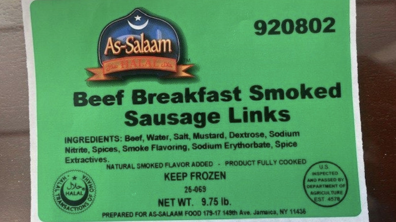 As-Salaam Beef Breakfast Sausage