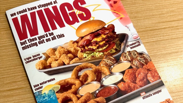 Buffalo Wild Wings menu cover