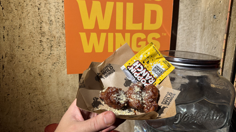 Wings doused in Poppin' Ranch