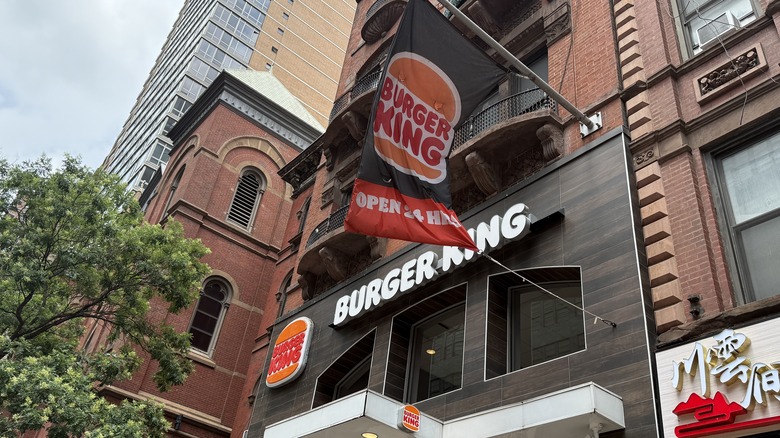 Exterior of a Burger King restaurant