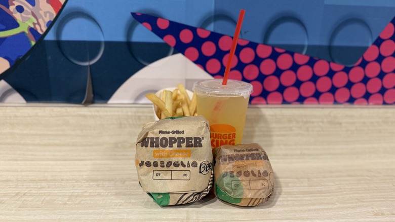 Packaged Burger King order