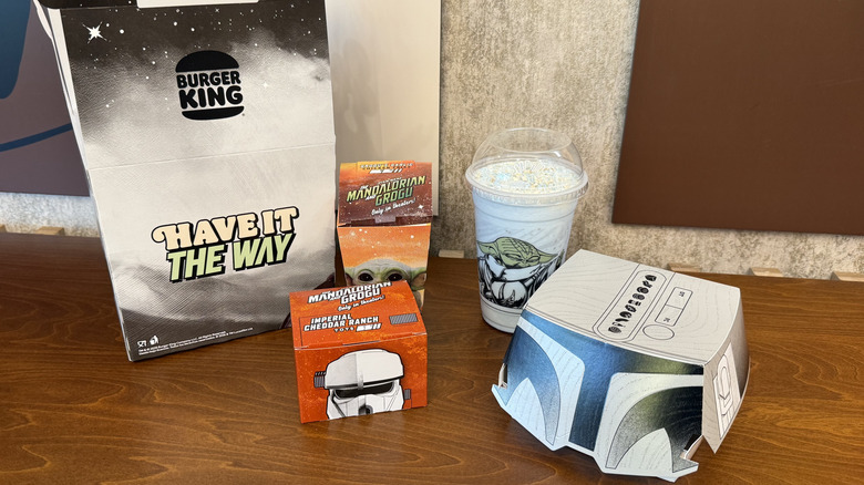 Burger King Mandalorian and Grogu Menu