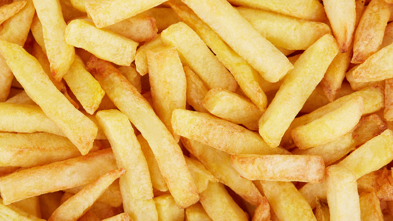 French fries in a pile
