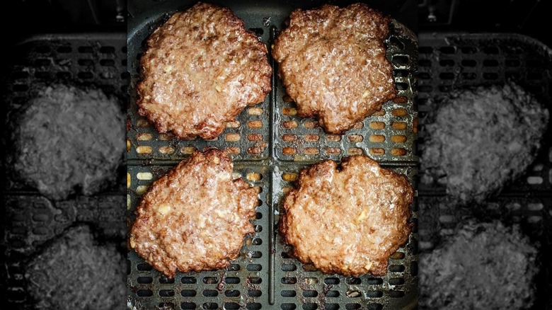 burgers in air fryer