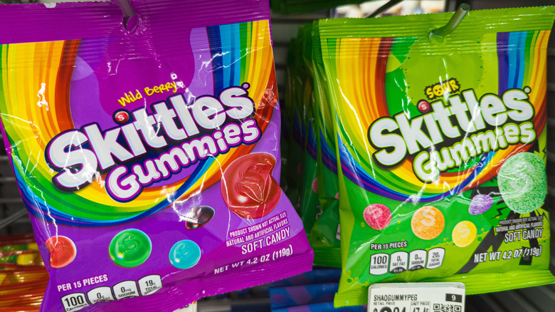 Skittles Gummies on shelves