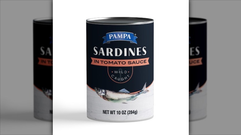 can of Pampa sardines in tomato sauce