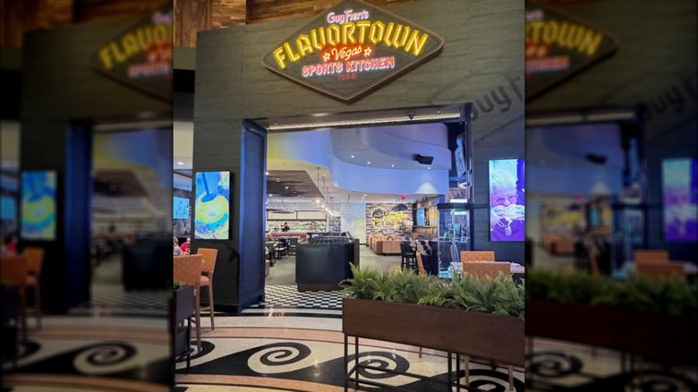 The exterior of Guy Fieri Flavortown Sports Kitchen.