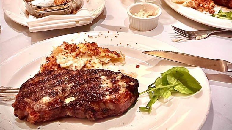 Steak on a plate at Capital Grille