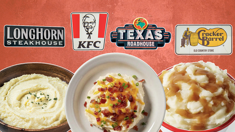 Different chains that serve mashed potatoes