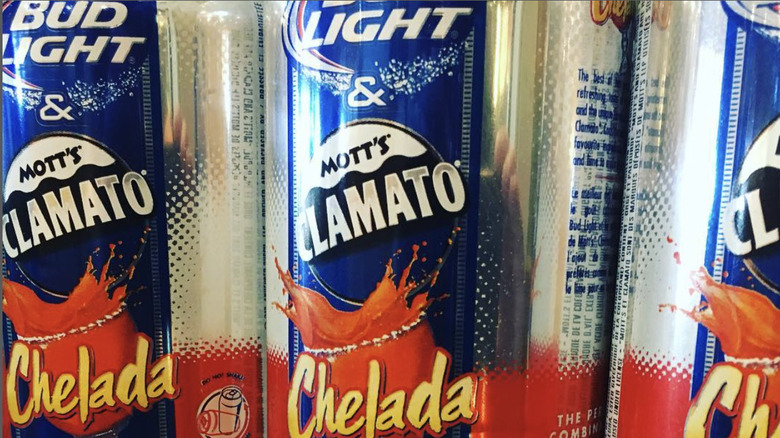 Bud Light and Clamato Chelada in cans