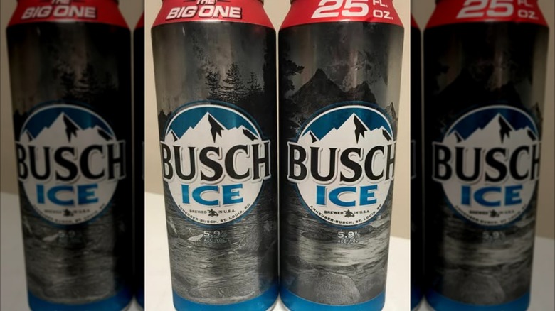Busch Ice in 25-ounce cans