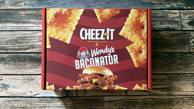 Cheez-It x Wendy's Baconator crackers promotional kit