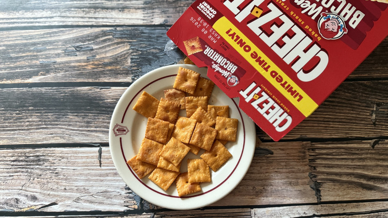 Plate of Baconator Cheez-Its
