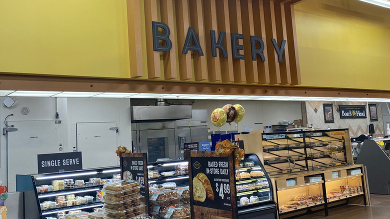 Bakery section inside Kroger grocery store